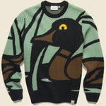 Pond Sweater - Green Pond Jacquard - Carhartt WIP - STAG Provisions - Tops - Sweater