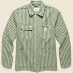 Trade Stripe Michigan Chore Coat - Dollar Green/Black - Carhartt WIP - STAG Provisions - Outerwear - Coat / Jacket