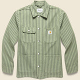 Trade Stripe Michigan Chore Coat - Dollar Green/Black - Carhartt WIP - STAG Provisions - Outerwear - Coat / Jacket
