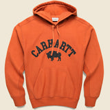 Hooded Locker Sweatshirt - Phoenix/Black - Carhartt WIP - STAG Provisions - Tops - Fleece / Sweatshirt