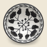 Hand Painted Floral Design Stoneware Bowl - Black - Home - STAG Provisions - Home - Kitchen - Tabletop