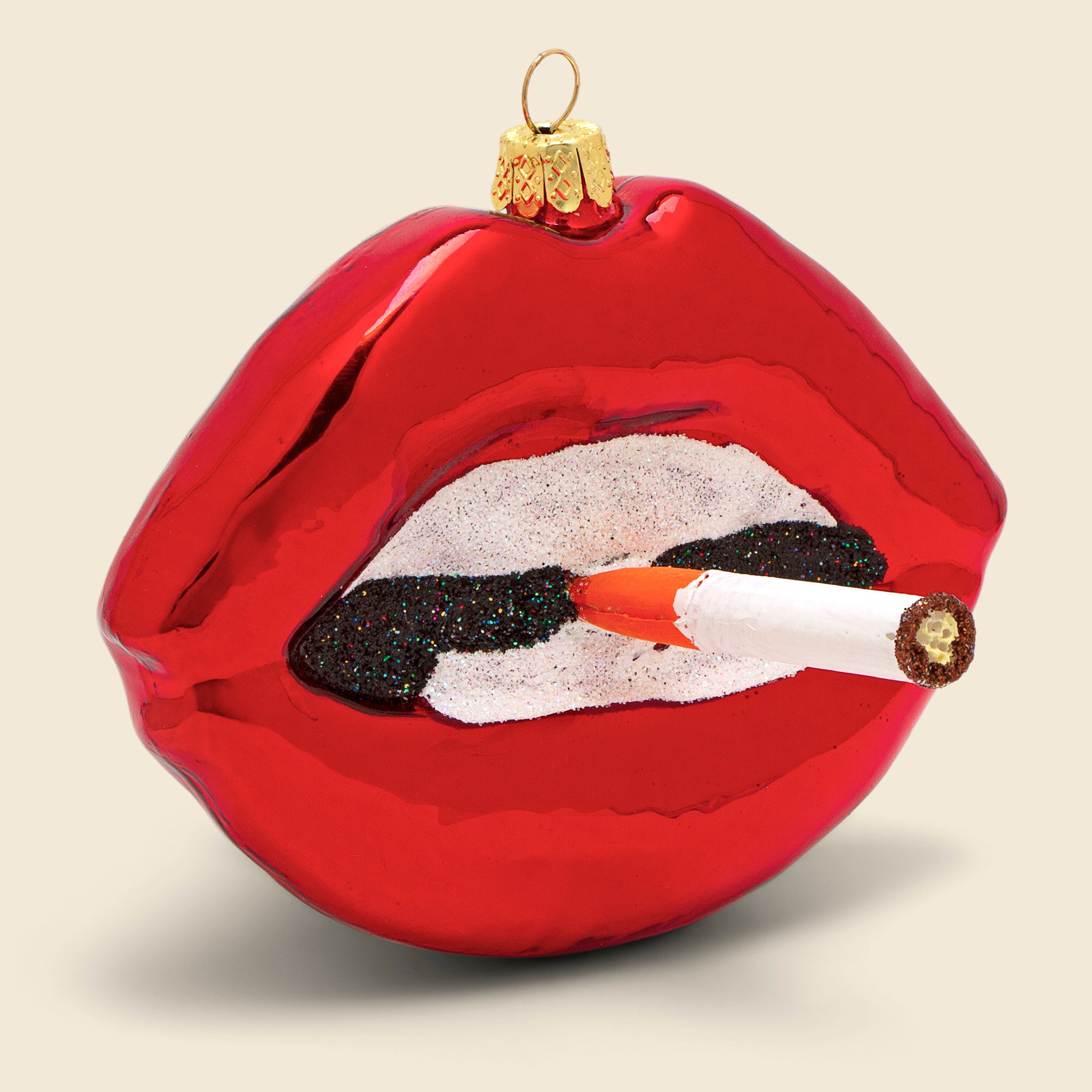 Ornament - Lips with Cig - Home - STAG Provisions - Home - Holiday - Ornament