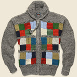 Square Zipper Cardigan - Grey - Chamula - STAG Provisions - Tops - Sweater