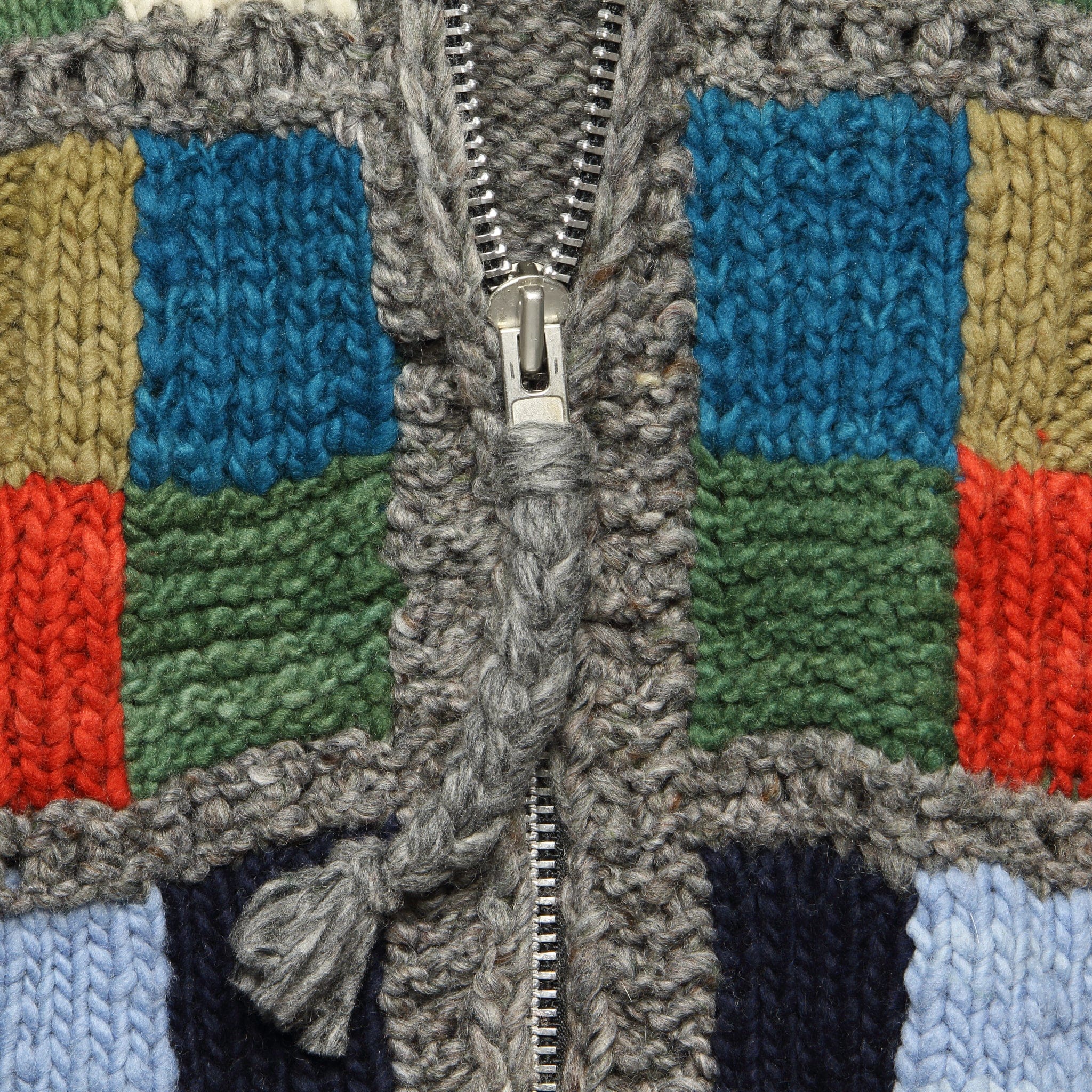 Square Zipper Cardigan - Grey - Chamula - STAG Provisions - Tops - Sweater
