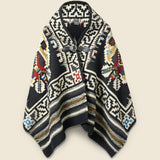 Merino Wool Blanket Poncho - Butterfly - Chamula - STAG Provisions - Tops - L/S Knit