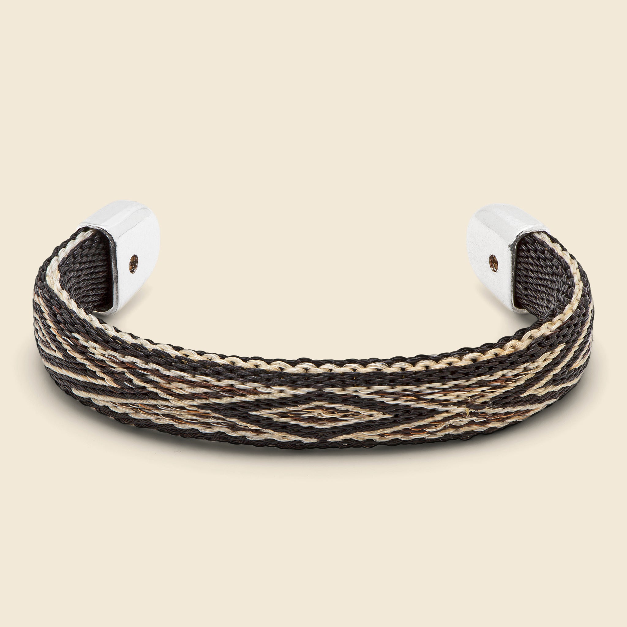 Bendable Horsehair Bracelet - Black/Beige - Chamula - STAG Provisions - Accessories - Cuffs