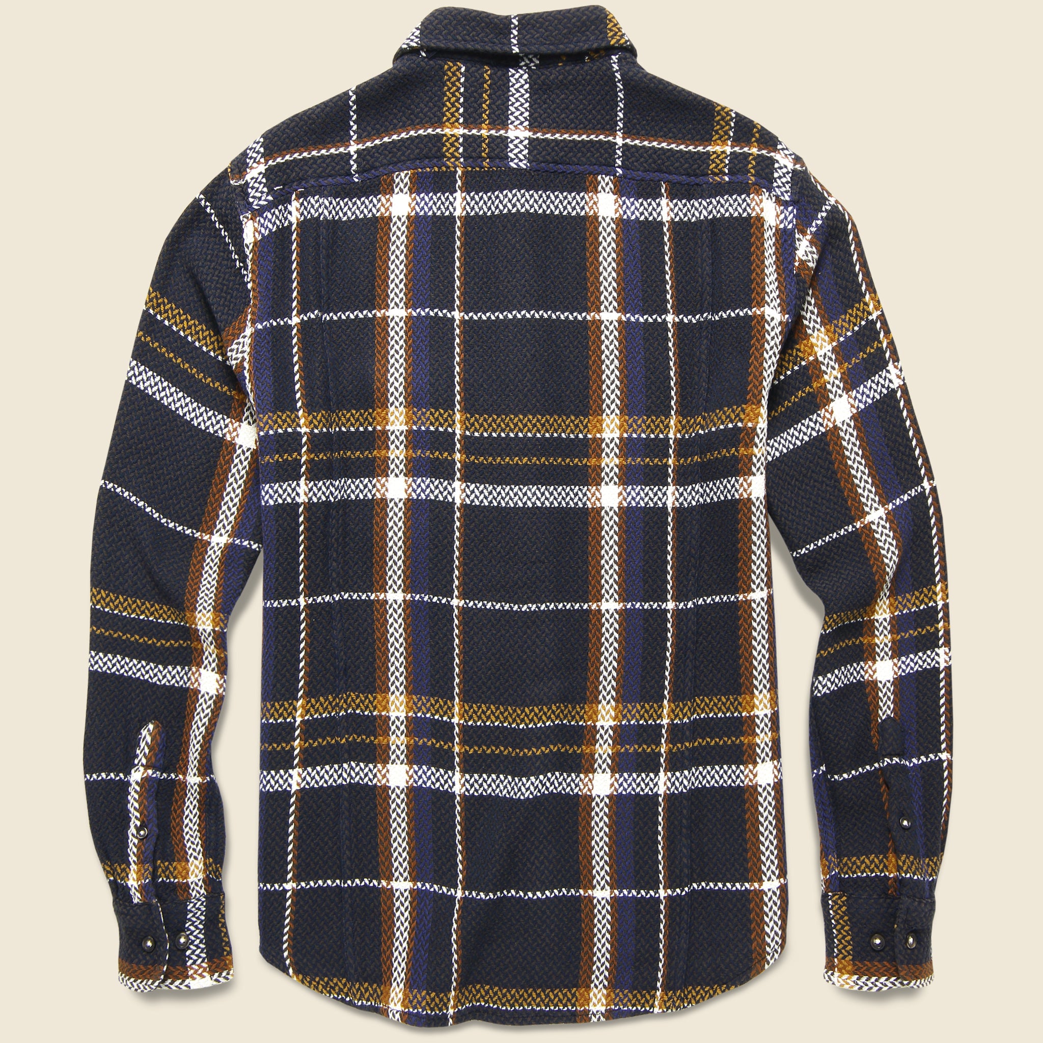 Moonrise Acid Plaid Shirt - Brown/Orange - Corridor - STAG Provisions - Tops - L/S Woven - Plaid