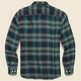 Step Lightly Acid Plaid Shirt - Navy/Green - Corridor - STAG Provisions - Tops - L/S Woven - Plaid
