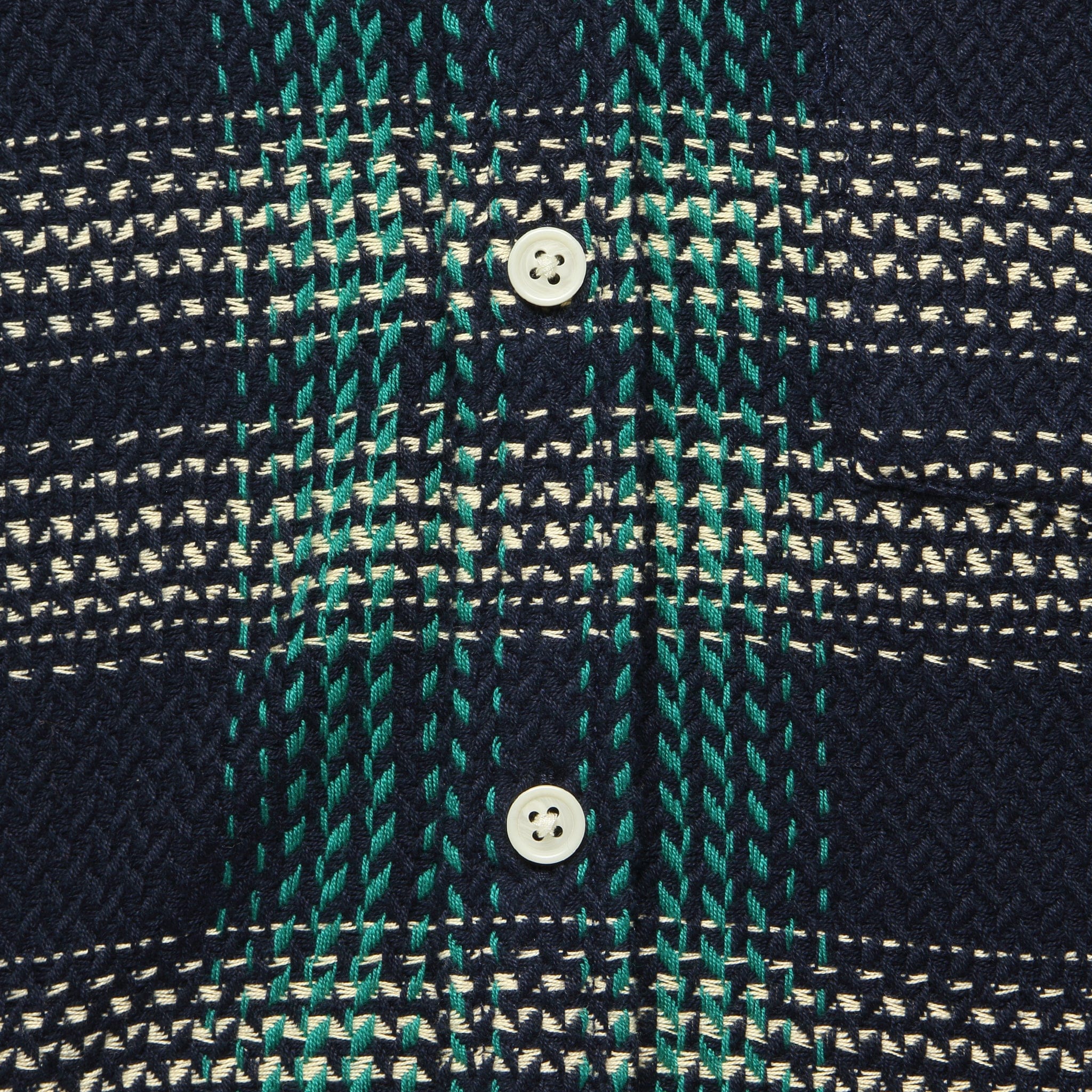 Step Lightly Acid Plaid Shirt - Navy/Green - Corridor - STAG Provisions - Tops - L/S Woven - Plaid