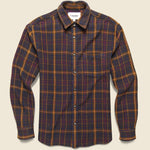 Livingston Manor Shirt - Brown/Orange/Purple - Corridor - STAG Provisions - Tops - L/S Woven - Plaid