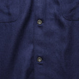 Worsted Wool Workshirt - Navy - Corridor - STAG Provisions - Outerwear - Coat / Jacket