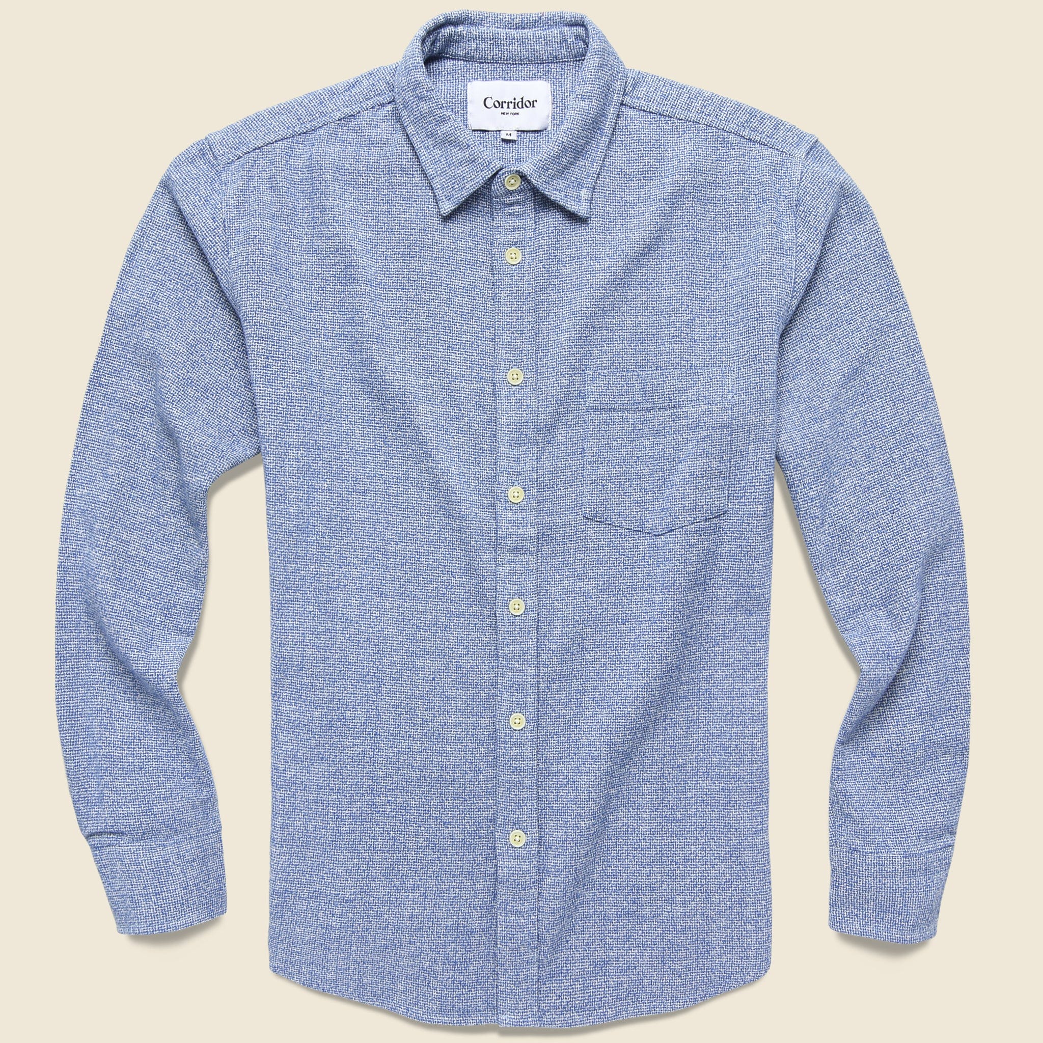 Speckled Flannel - Blue - Corridor - STAG Provisions - Tops - L/S Woven - Other Pattern