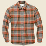 Twisted Yarn Blanket Plaid Shirt - Clay - Corridor - STAG Provisions - Tops - L/S Woven - Plaid
