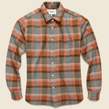 Twisted Yarn Blanket Plaid Shirt - Clay - Corridor - STAG Provisions - Tops - L/S Woven - Plaid