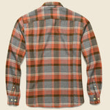 Twisted Yarn Blanket Plaid Shirt - Clay - Corridor - STAG Provisions - Tops - L/S Woven - Plaid