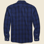 Waffle Plaid Shirt - Indigo - Corridor - STAG Provisions - Tops - L/S Woven - Plaid