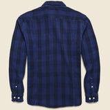 Waffle Plaid Shirt - Indigo - Corridor - STAG Provisions - Tops - L/S Woven - Plaid