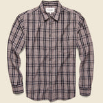 Grindle Flannel Check Shirt - Raisin - Corridor - STAG Provisions - Tops - L/S Woven - Plaid