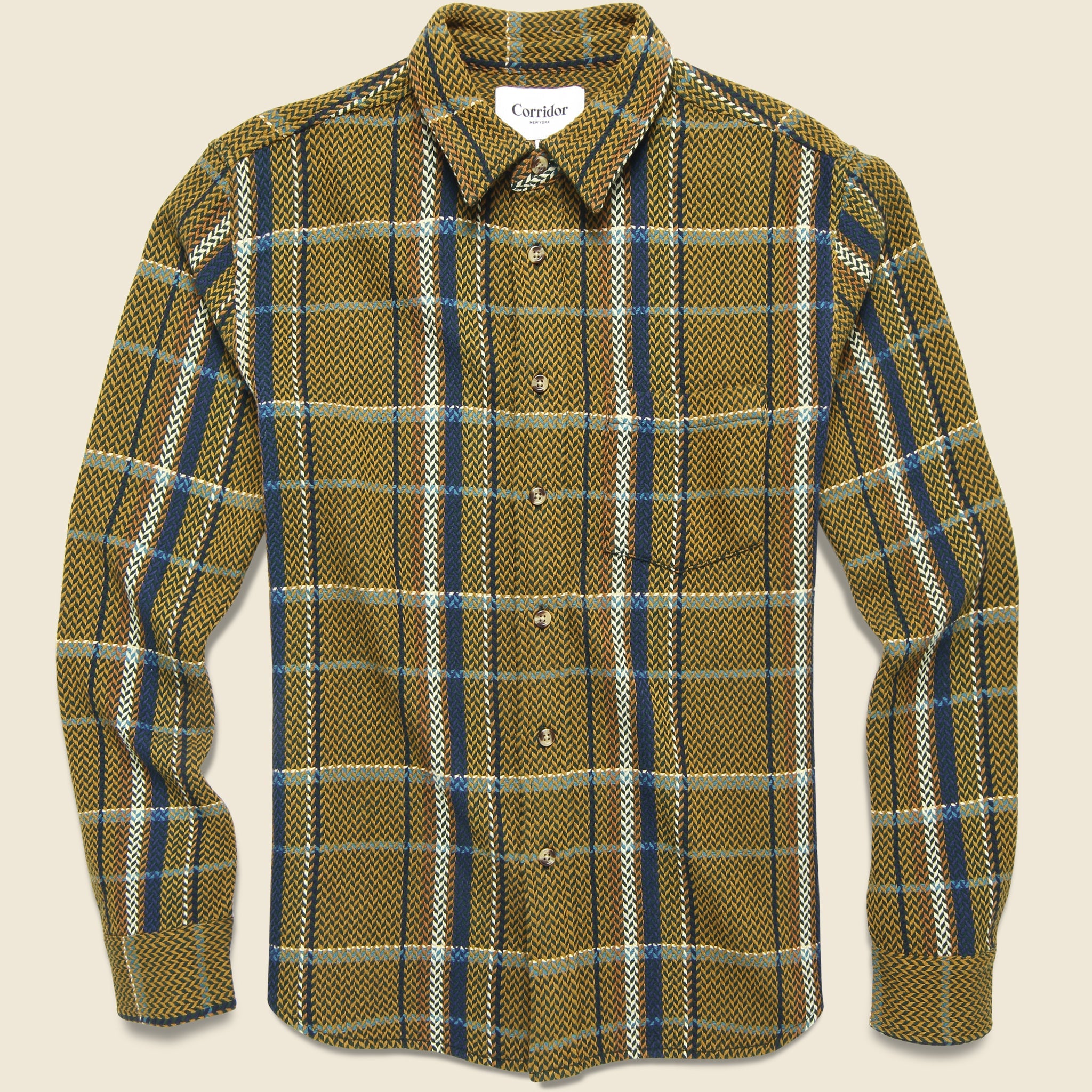 Brook Trout Acid Plaid Shirt - Brown/Blue - Corridor - STAG Provisions - Tops - L/S Woven - Plaid