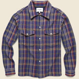 Technicolor Waffle Flannel CPO - Navy - Corridor - STAG Provisions - Tops - L/S Woven - Overshirt