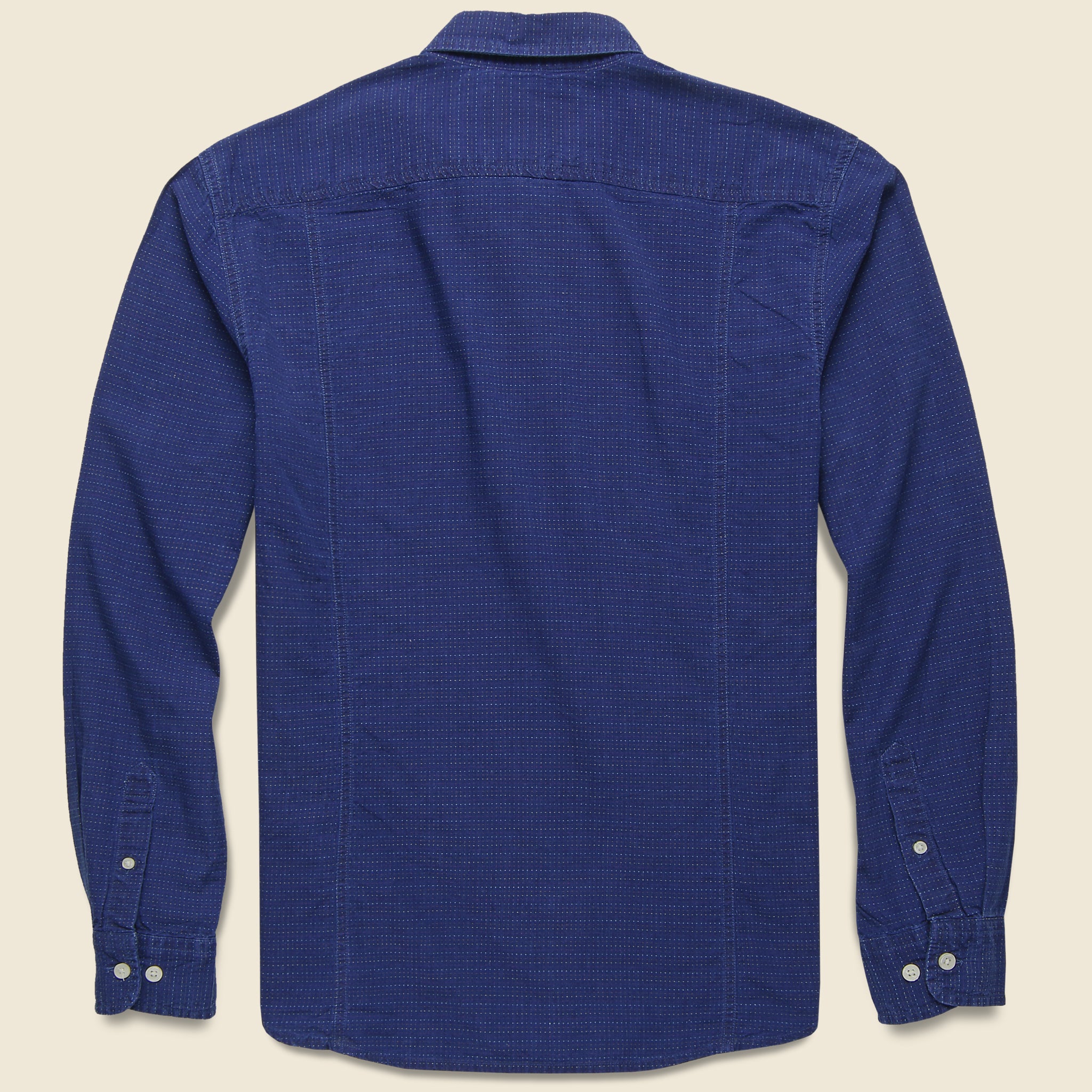 Indigo Rainbow Dobby - Blue/Pastel - Corridor - STAG Provisions - Tops - L/S Woven - Solid