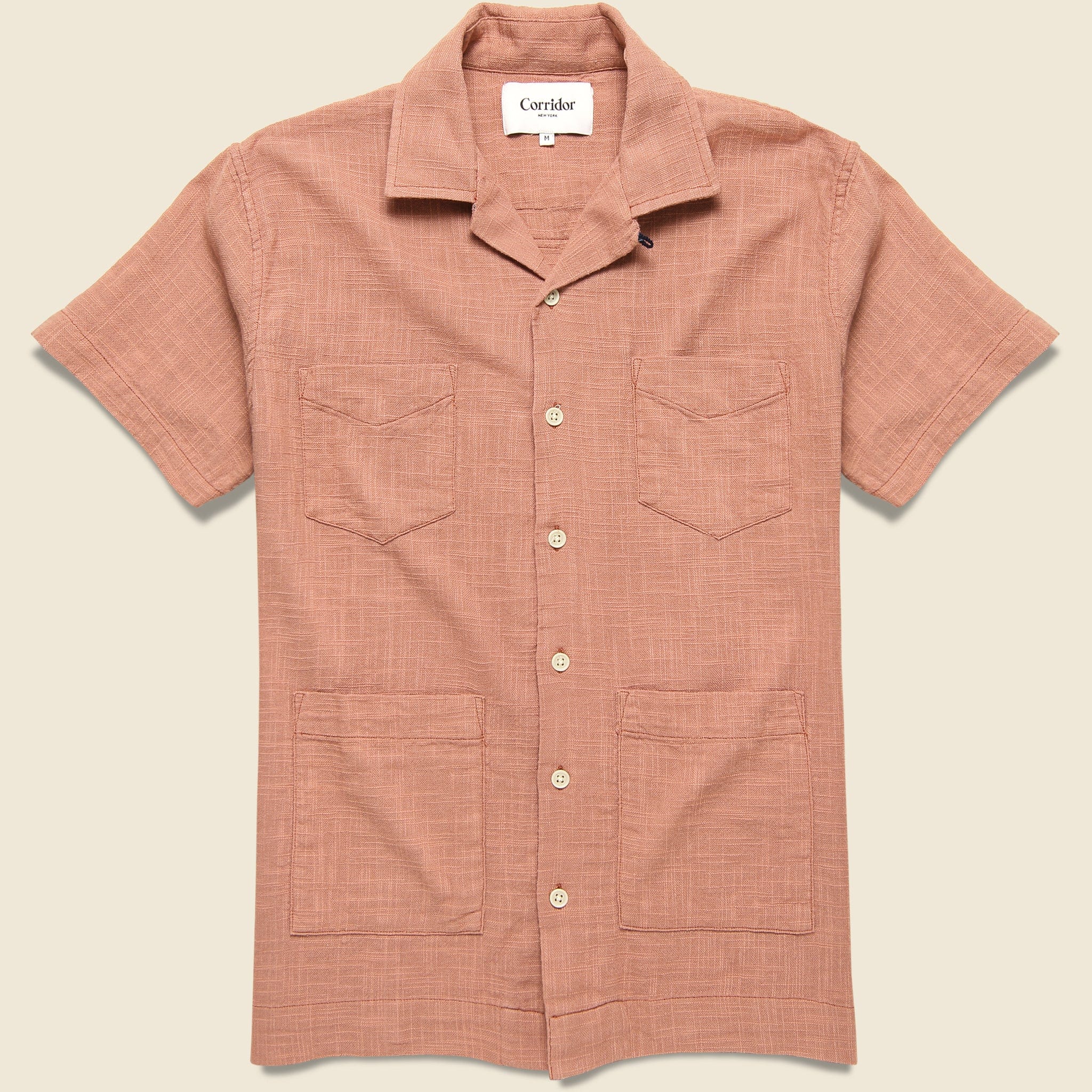 Super Slub Shirt - Dusty Rose - Corridor - STAG Provisions - Tops - S/S Woven - Solid