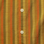 Sunset Slub Stripe Shirt - Orange - Corridor - STAG Provisions - Tops - S/S Woven - Stripe