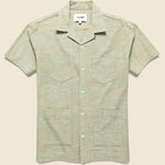Slub Delave Summer Shirt - Seafoam - Corridor - STAG Provisions - Tops - S/S Woven - Solid
