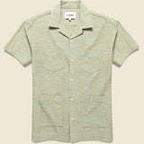 Slub Delave Summer Shirt - Seafoam - Corridor - STAG Provisions - Tops - S/S Woven - Solid