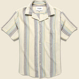 Beachside Stripe Shirt - Blue Multi/Cream - Corridor - STAG Provisions - Tops - S/S Woven - Stripe