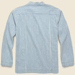 Spec Dye Stripe Popover - Blue/White - Corridor - STAG Provisions - Tops - L/S Woven - Stripe