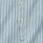 Spec Dye Stripe Popover - Blue/White - Corridor - STAG Provisions - Tops - L/S Woven - Stripe