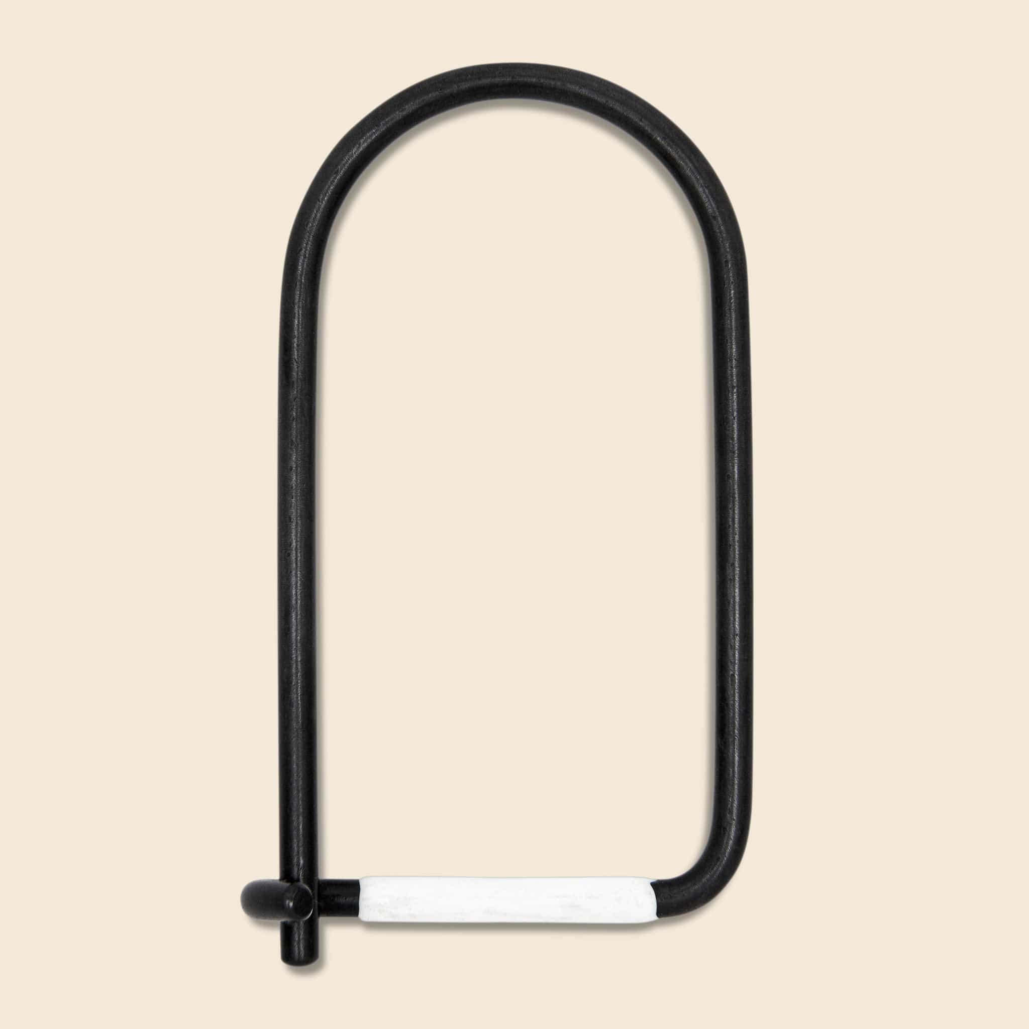 Wilson Enameled Key Ring - Carbon/White - Craighill - STAG Provisions - Accessories - Key Chains