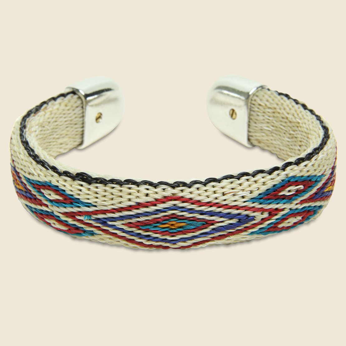 Bendable Horsehair Bracelet - Ivory/Turquoise/Red - Chamula - STAG Provisions - Accessories - Cuffs