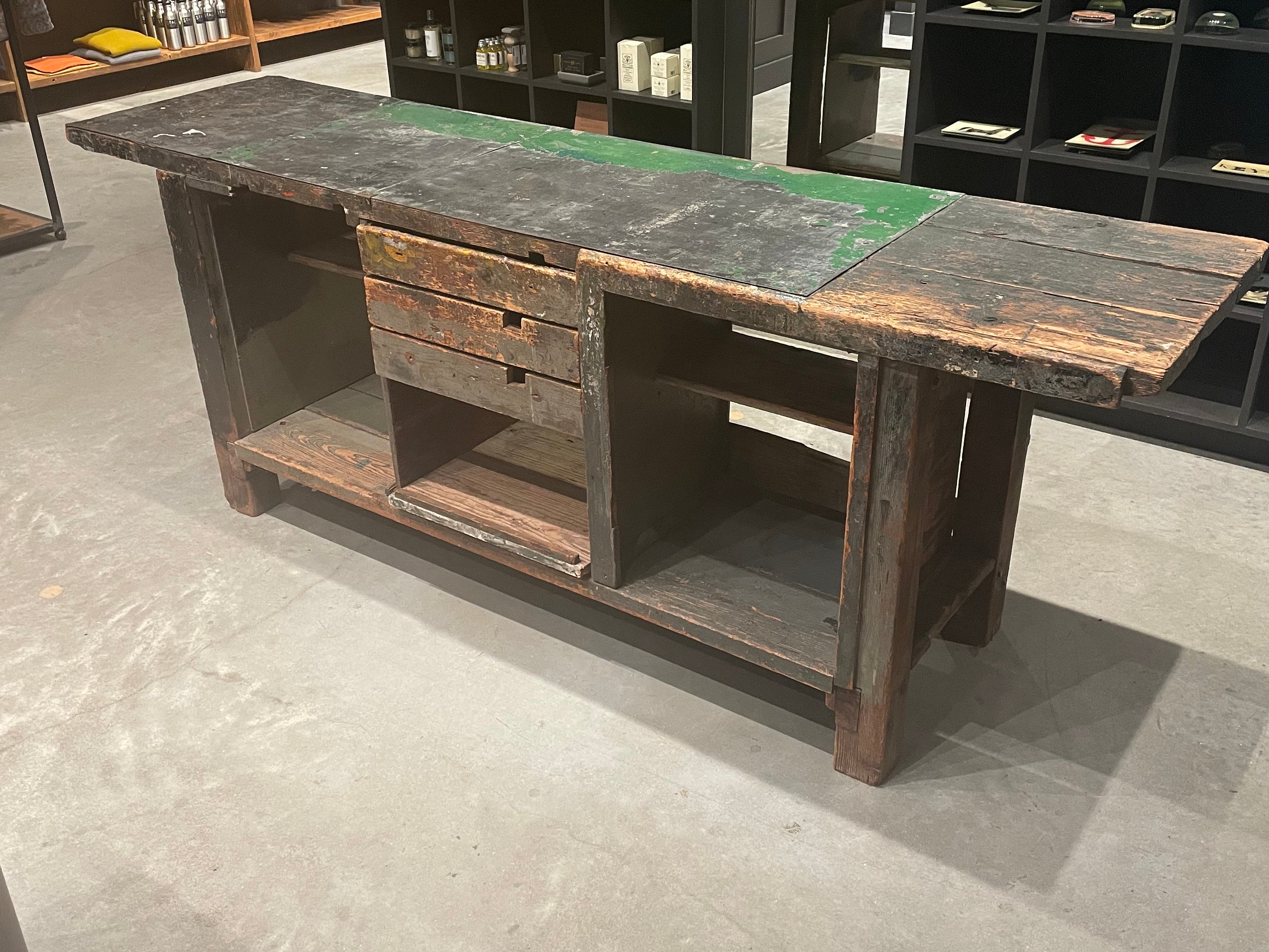 DNS 39 - Slat Table w/ Drawer - Warehouse Sale - STAG Provisions - Warehouse Sale