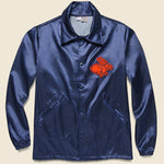 Texas Playboys Satin Windbreaker - Navy - Ebbets Field Flannels - STAG Provisions - Outerwear - Coat / Jacket