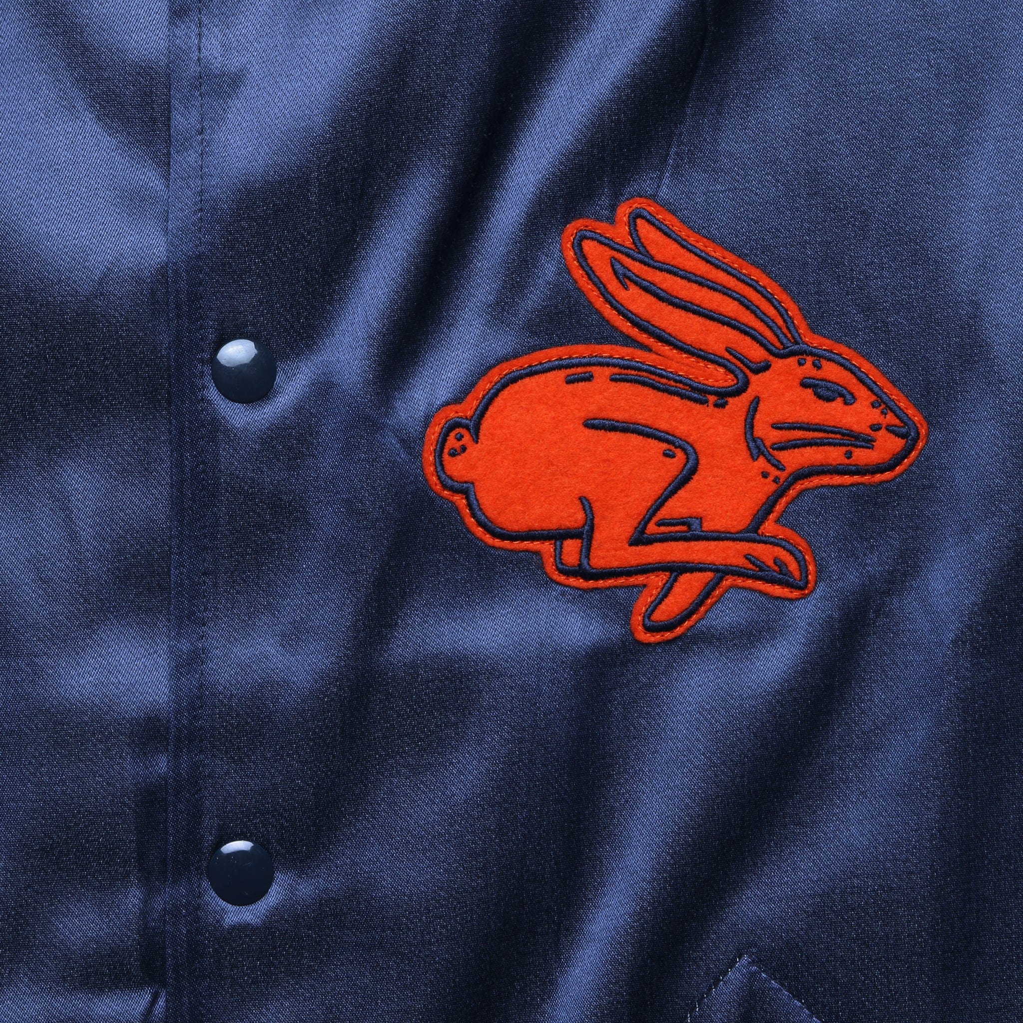 Texas Playboys Satin Windbreaker - Navy - Ebbets Field Flannels - STAG Provisions - Outerwear - Coat / Jacket