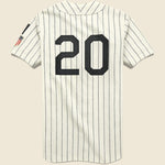 Washington Homestead Grays 1944 Home Jersey - White Pinstripe - Ebbets Field Flannels - STAG Provisions - Tops - S/S Woven - Stripe