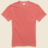 Garment Dye Pocket Tee - Faded Red - Faherty - STAG Provisions - Tops - S/S Tee