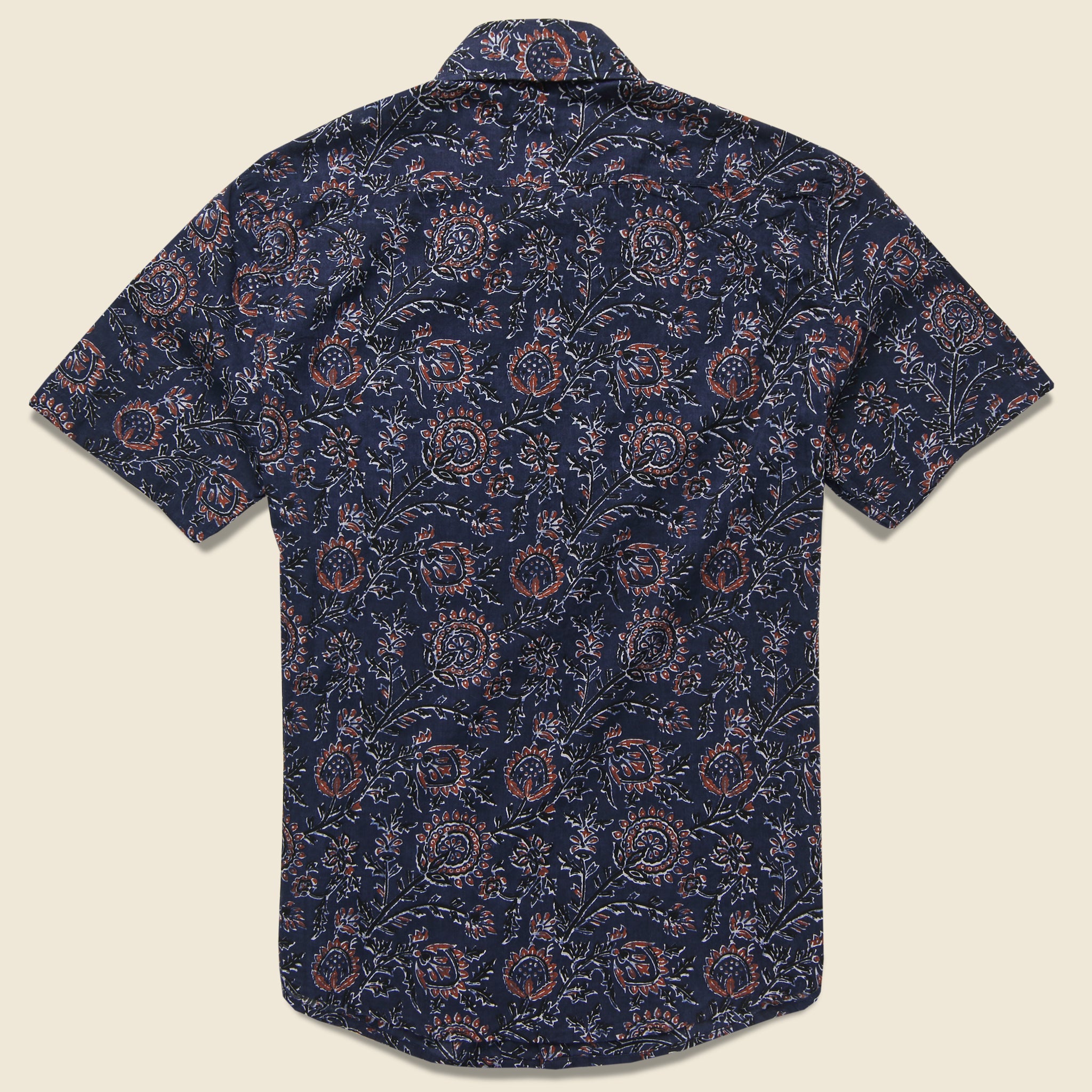 Floral Coast Shirt - Indigo/Navy - Faherty - STAG Provisions - Tops - S/S Woven - Floral