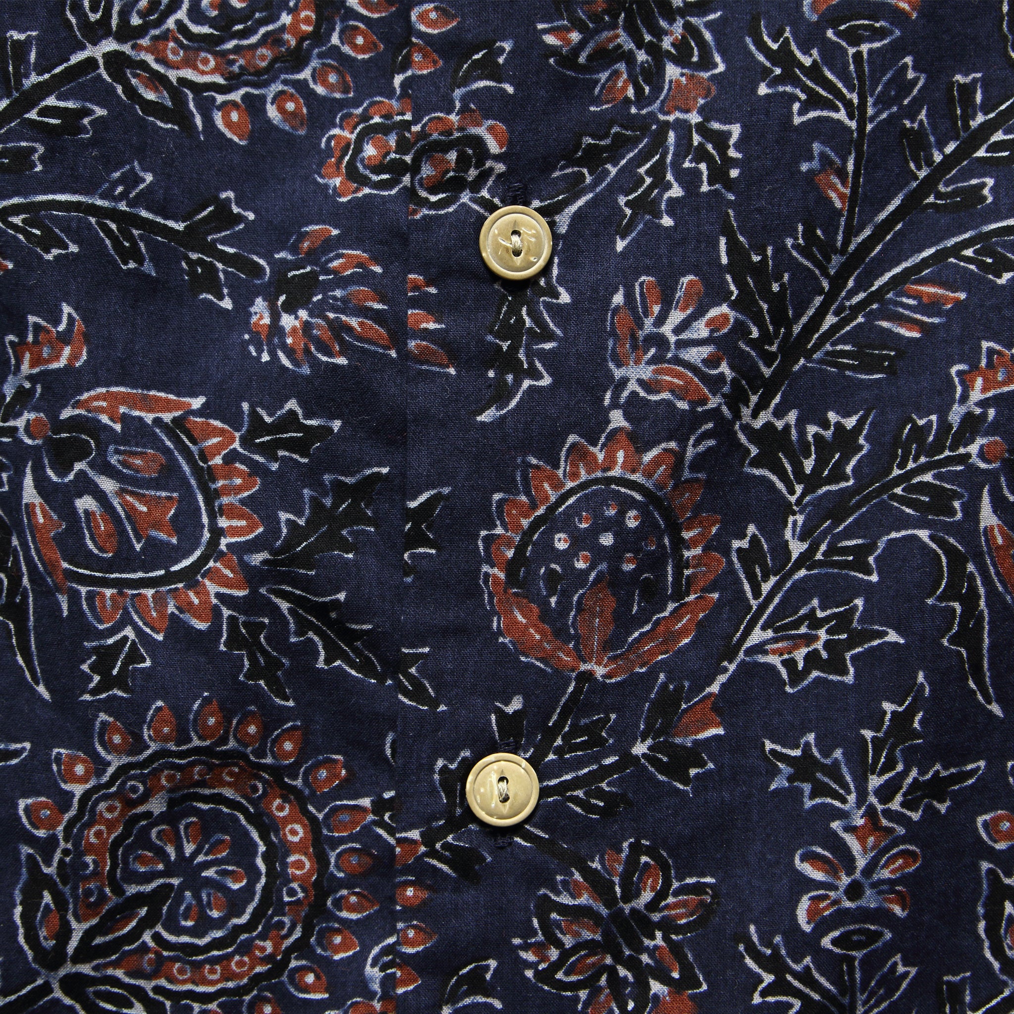 Floral Coast Shirt - Indigo/Navy - Faherty - STAG Provisions - Tops - S/S Woven - Floral