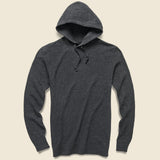 Slub Cotton Hoodie - Black Heather - Faherty - STAG Provisions - Tops - L/S Knit
