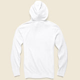 Slub Cotton Hoodie - White - Faherty - STAG Provisions - Tops - Fleece / Sweatshirt