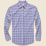 Ventura Shirt - Indigo White Plaid - Faherty - STAG Provisions - Tops - L/S Woven - Plaid