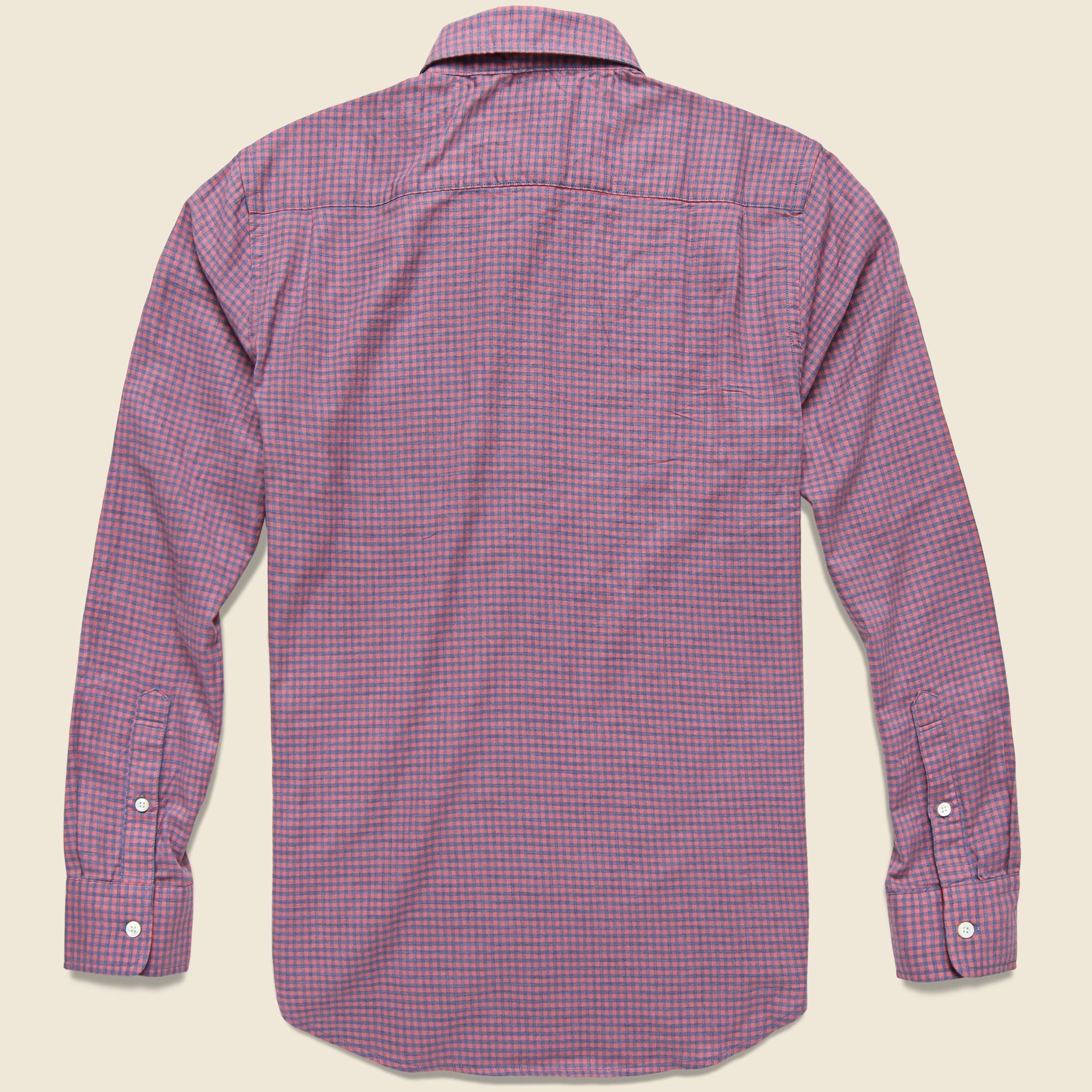 Pacific Shirt - Rose Blue Gingham - Faherty - STAG Provisions - Tops - L/S Woven - Plaid