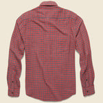 Doublecloth Belmar Shirt - Red Charcoal Buffalo - Faherty - STAG Provisions - Tops - L/S Woven - Plaid