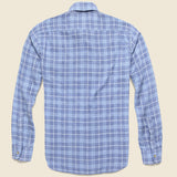 Pacific Shirt - Light Blue Melange - Faherty - STAG Provisions - Tops - L/S Woven - Plaid