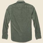 Melange Oxford Shirt - Spruce - Faherty - STAG Provisions - Tops - L/S Woven - Solid