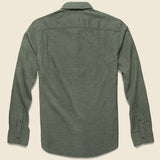Melange Oxford Shirt - Spruce - Faherty - STAG Provisions - Tops - L/S Woven - Solid