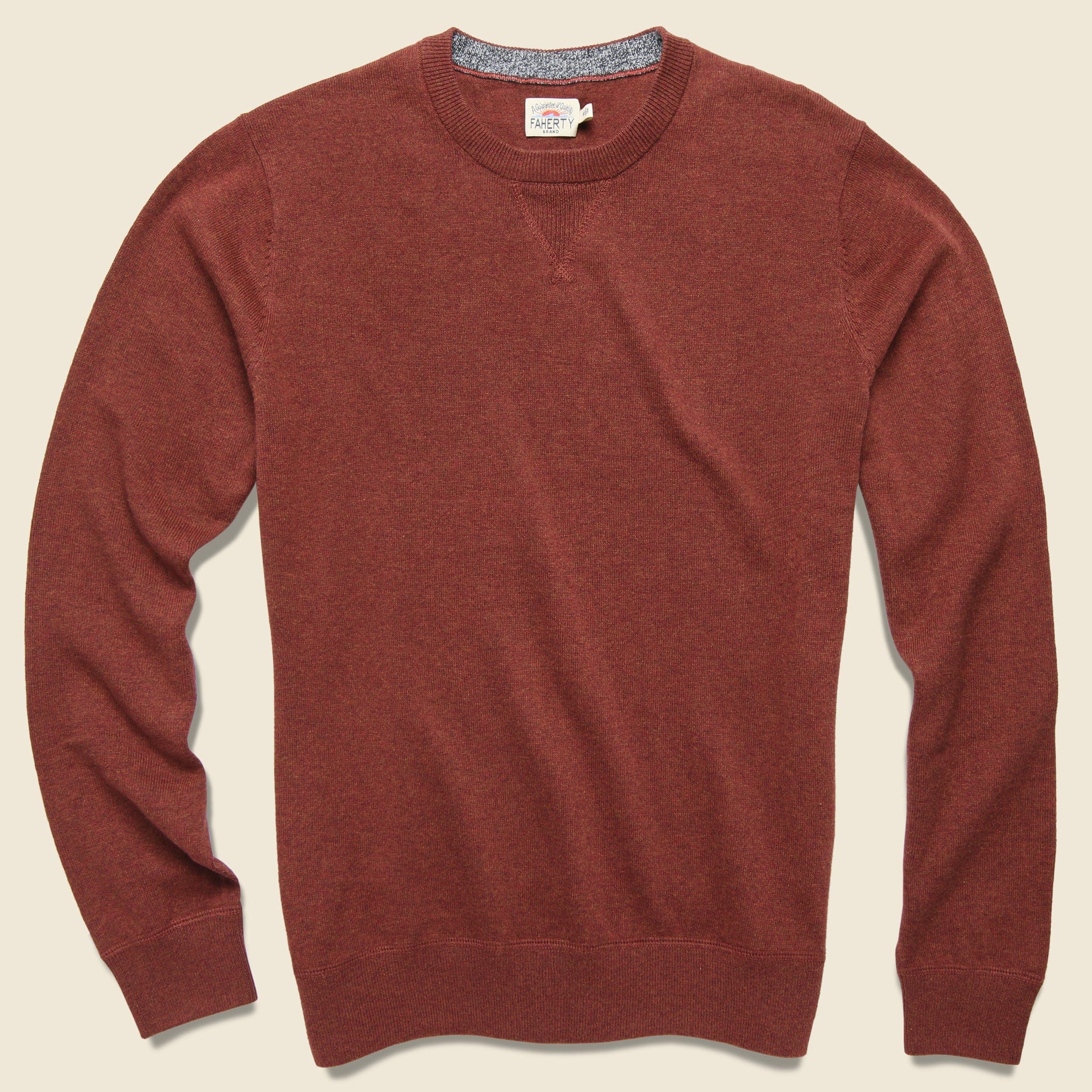 Sconset Crew Sweater - Autumn Rust - Faherty - STAG Provisions - Tops - Sweater